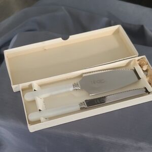 Vintage Sheffield Cake Serving Set